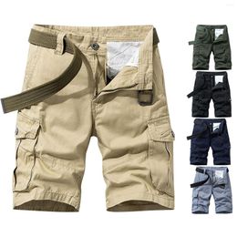 Men's Pants Mens Shorts Fashion Solid Color Pocket Warm Comfortable Cargo For Men Slim Fit Big And Tall