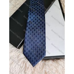 Men's Letter Tie Silk Necktie Small letters Jacquard Party Business Wedding Woven Fashion Design with box G32224I