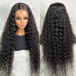 Water Wave Lace Front Wig Transparent Lace Frontal Wig Pre Plucked Human Hair Wigs For Women Brazilian Wet and Wavy Natural