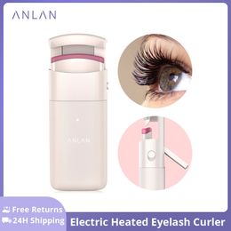 Eyelash Curler ANLAN Electric Heated Long Lasting Curl Eye Lash Perm Eyelashes Clip Device Makeup Tools 230712