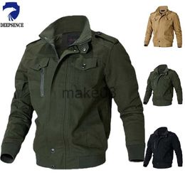 Men's Jackets 2023 New Spring and Autumn Men Coat Cotton Tough Guy Wind Wearresistant Breathable Windproof Air Force Work Jacket Men's Jacket J230713