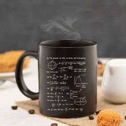 Mugs Mathematical physics equation Mug 11oz teacher's office Black Ceramic Coffee Mug boy friends birthday gift mug R230713