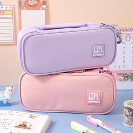 Large-capacity Multifunctional Stationery Box Primary And Secondary School Students Cute Pencil Bag Unisex Korean