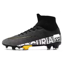 Dress Shoes Men Soccer TFFG High Ankle Football Boots Male Teenagers Adult Cleats Grass Training Match Sneakers 3545 230712