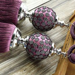 Curtain Poles 1 pair of curtains tassel edge ties fasteners suspenders ball ropes curtain accessories Z230713