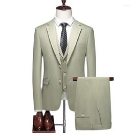 Men's Suits BATMO 2023 Arrival High Quality Casual Striped Men Male Wedding Dress Plus-size S-5XL 6921