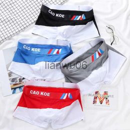 Underpants 2021 Summer Man's Underwear Cotton Printed Boxer Briefs Male Pure Men Panties Boxershorts MXXL J230713