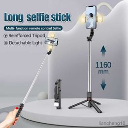 Selfie Monopods FGCLSY 2022 New Bluetooth Wireless Selfie Stick with DoubleFill Light Be Stretched Mini Tripod Can Take Pictures Remotely R230713