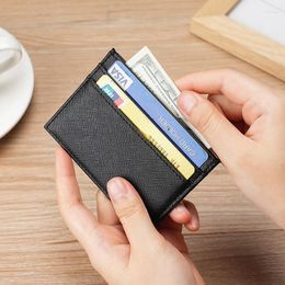 Card Holders PU Leather Ultra-thin Bags Mini Thin Style Multi Slots Wallets Credit ID Men Women Small Gift Covers