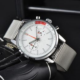 new Luxury Men's Watch Quartz Endurance Pro Chronograph 44mm Leather watch band 1884 Men Watches Hardex Glass Wristwatches breitling m02