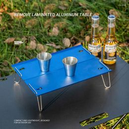 Camp Furniture Mini Small Table Wilderness Camping Leisure Tea Aluminum Plate Folding Outdoor Alloy Ultra-light