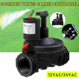 Watering Equipments 1'' Industrial Irrigation Valve 12V 24V AC Solenoid Valves Garden Controller For Yard Water Timers