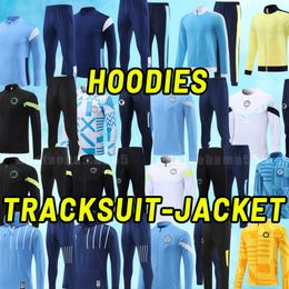 Training HAALAND manchesters Soccer tracksuits 23 24 DE BRUYNE PHILLIPS MANS CITIES GREALISH MAHREZ FODEN FERRAN 23 24 football shirt Long sleeve jacket hoodies