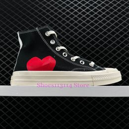 1970 cdg play x designer platform conversity canvas shoes sneakers run chuck hike 1970s classic 70 taylor eyes casual women men trainer white black 001