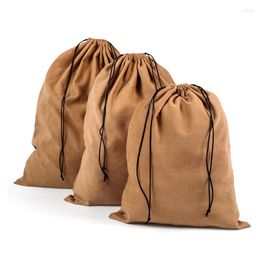 Storage Bags 3PCS/set Cotton Drawstring Bag Large Capacity Reusable Handbag Simple Dustproof Pouch Organiser Home Sundries Pocket