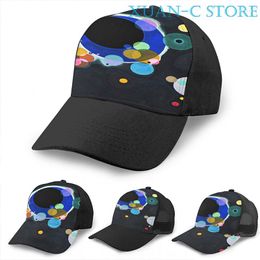 Ball Caps Abstract Kandinsky Painting Black And Blue Basketball Cap Men Women Fashion All Over Print Unisex Adult Hat