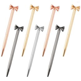 Bow Knot Metal Pens For Writing Student Teacher School Supplies Office Accessories Business Stationery Cute Ballpoint Pen