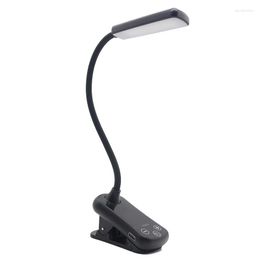 Table Lamps Portable Reading Light 3 Colors 8 Brightness USB Rechargeable Mini Desk Lamp