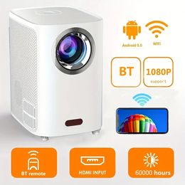 5G Wireless WiFi Projector 1080P Support,V3 Portable Projector For Big Game,Outdoor Movie,TV,Compatible With Laptop DVD Player TV Stick ,HDMI,USB, AV,smart Phones