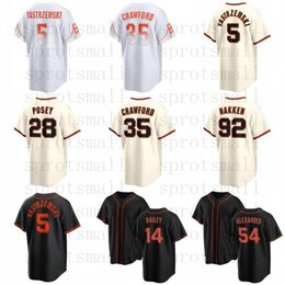 Custom Mens Women Youth Giants Baseball Jersey Mike Yastrzemski Brandon Crawford Evan Longoria Joc Pederson Brandon Belt Buster Posey Will Clark Shirt