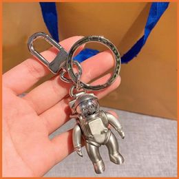 Fashion Key Holder Keychain Spaceman Luxurys Designers Keychain Car Key Portachiavi Keyring CATO Gramme Llavero Porte Cles Bag Charm323b