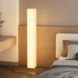 Floor Lamps Nordic Minimalist Fabric Shade Led Lamp Modern Living Room Bedroom Home Decor Sofa Corner Standing Light Bedside