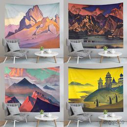 Tapestries Painting Tapestry Sunset Landscape Tapestry Living Room Bedroom Dormitory Tapestry Wall Hanging Can Be Customised R230713