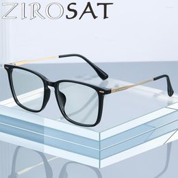 Sunglasses Frames ZIROSAT ST6201 Anti-Blue Ray Optical TR-90 Full-rim Frame Pure Titanium Leg Eyeglasses Rx Men Glasses For Male Eyewear