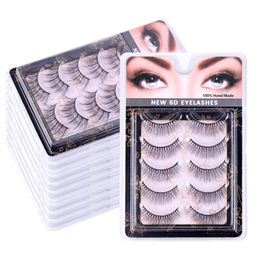 Natural Long Wispy Fake Eyelashes Soft & Light Handmade Reusable Multilayer 3D False Lashes Extensions Eyes Makeup Accessory DHL