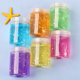 Shimmer Colour DIY Crystal Mud Slime Clay Clear Slime Non Sticky Soft Jelly Clay For Girl Boy Bubble Slime Stretchy Putty Party Gifts 2218