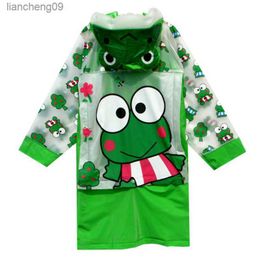 Student backpack belt Raincoat Baby Children Cartoon rainproof Rain Coat Girls and boys Waterproof Poncho Rain cover L230620