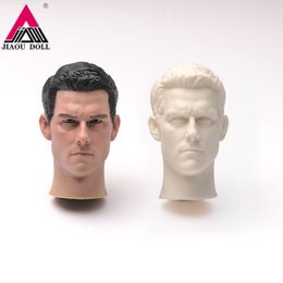 Action Toy Figures In Stock 1/6 Scale Tom Cruise Head Sculpt Male Head Carving Model Fit 12'' Soldier Action Figure Body Dolls for Fans DIY 230713