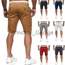 Men's Shorts Mens Shorts Summer Casual European and American Style Slim Solid Colour Beach 230530 x0713 X0713