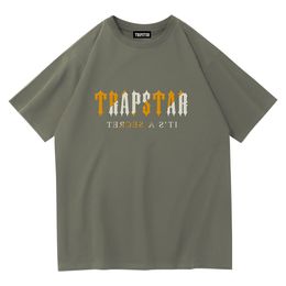 TRAPSTAR Fashion Designer mens t shirt Luxury designer women t shirt short man all cotton summer casual sports brand logo print colour street popular black shirts