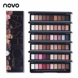 Eye Shadow Natural Fashion Make Up Light 10 Colours Shimmer Matte Eyeshadow Cosmetics Set With Brush Makeup Palette By NOVO 230712