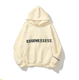 New Men's Hoodies Sweatshirts Ess Mens Hoodie Designer Woman Fashion Trend Friends Black And White Grey Print Letter