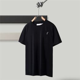 Tasarımcı Lüks Erkek Tişörtleri Premium Pamuk Baskı Markası Beyaz Siyah Sıradan Üstler S-2XL 2 Renk Tişörtleri Arka Ok X Kısa Kollu Tees Urdm 01