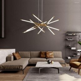 Chandeliers Modern Led Chandelier Suitable For Living Room Dining Kitchen Bedroom Decoration Nordic Attic Villa Indoor