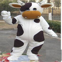 2019 factory cow Mascot Cartoon Character Costume Custom Products custom-made230f