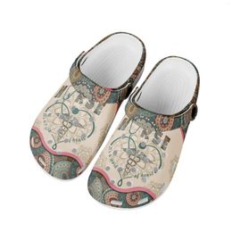 Slippers Nursing Shoes Design Casual Heel Strap Work Non-Slip Comfortable Flat Sandals Female Slides Zapatos