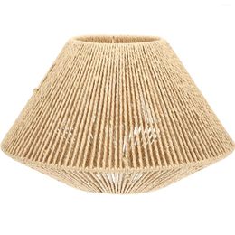 Pendant Lamps Decorations Lampshade Rustic Lantern Straw Woven Ceiling Shades Table Rattan