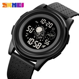 Top Brand SKMEI Mens Wristwatch Luxury Sport Digital Watch Countdown Chronograph Outdoor Led Light Electronic Clock For Boys