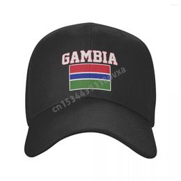 Ball Caps Baseball Cap Gambia Flag Gambian Fans Country Map Wild Sun Shade Peaked Adjustable Outdoor For Men Women