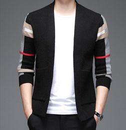 Men's Sweaters Cardigan Casual V-Neck Shirt Autumn Winter Slim Fit Long Sleeve Mens Knitted Pull Homme Designer Top