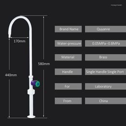 Bathroom Sink Faucets Vidric Single Port Laboratory Faucet Handle Cold Water Mixer Lab Elbow Tap