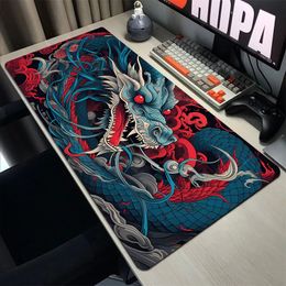 Japanese Style Mouse Pad Dragon Deskmat Gamer Keyboard Mousepad Gaming Accessories Computer Table Rubber XL 900x400mm Mouse Mats