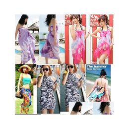 Sarongs New Arrival Y Pareo Dress Sarong Bikini Er Up Scarf Wrap Swim Swimwear Beach Beautif Charming Shawl Drop Delivery Fashion Ac Dhiub