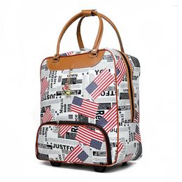 Suitcases 2023 Trolley Bag Commercial Travel Fashion Luggage Bags Carry-on PU Leather 20inch 36L-55L Rolling Duffle Waterproof