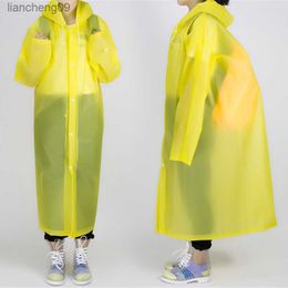 Raincoat Waterproof Windproof Raincoat Rain Clothes Cover Hooded Poncho Rainwear Adult Clear Portable Rain Coat For Rainning L230620