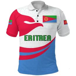 Мужские поло, летняя рубашка-поло Эритреи, мужская высококачественная дышащая рубашка с короткими рукавами, деловая повседневная рубашка-поло для 230713